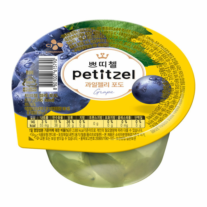 쁘띠첼 과일젤리 포도 210g