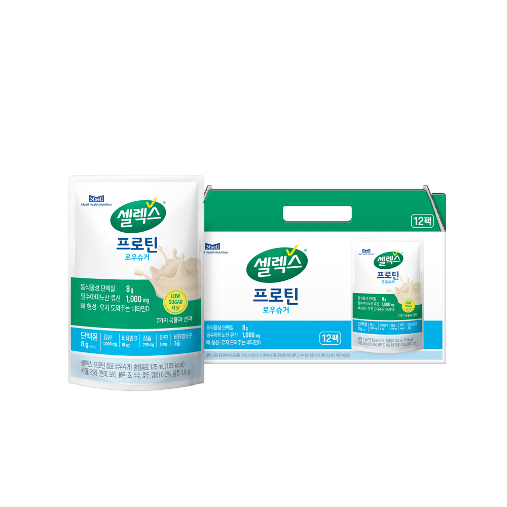 셀렉스 프로틴파우치음료로우슈거125mlx12