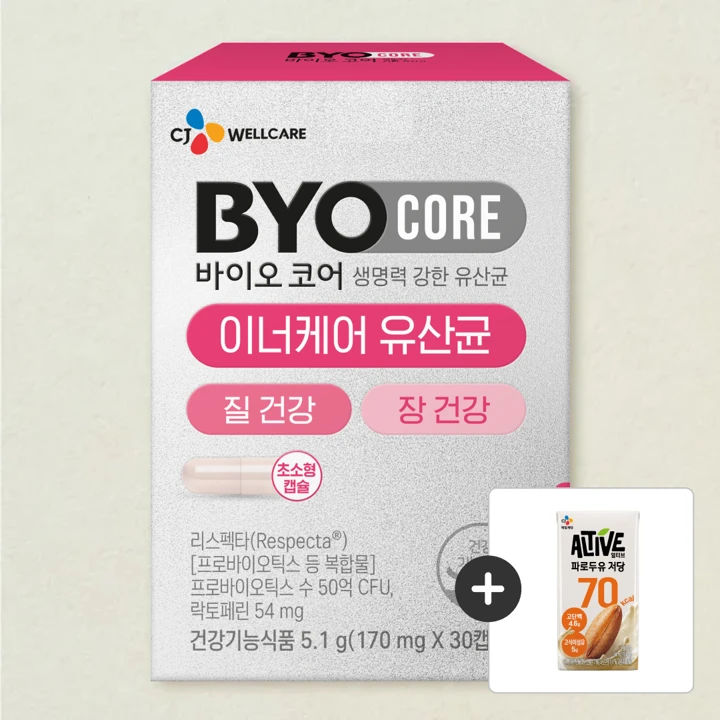 바이오코어 이너케어 유산균 30캡슐(1개월)
