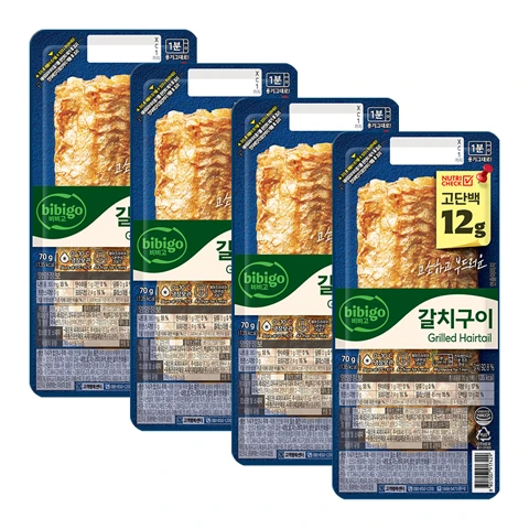 [400개한정]비비고 노릇하게 구운 갈치구이 70g x 4개