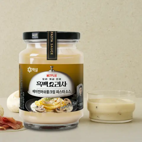 [1+1]백설 베이컨머쉬룸크림 파스타소스 430G