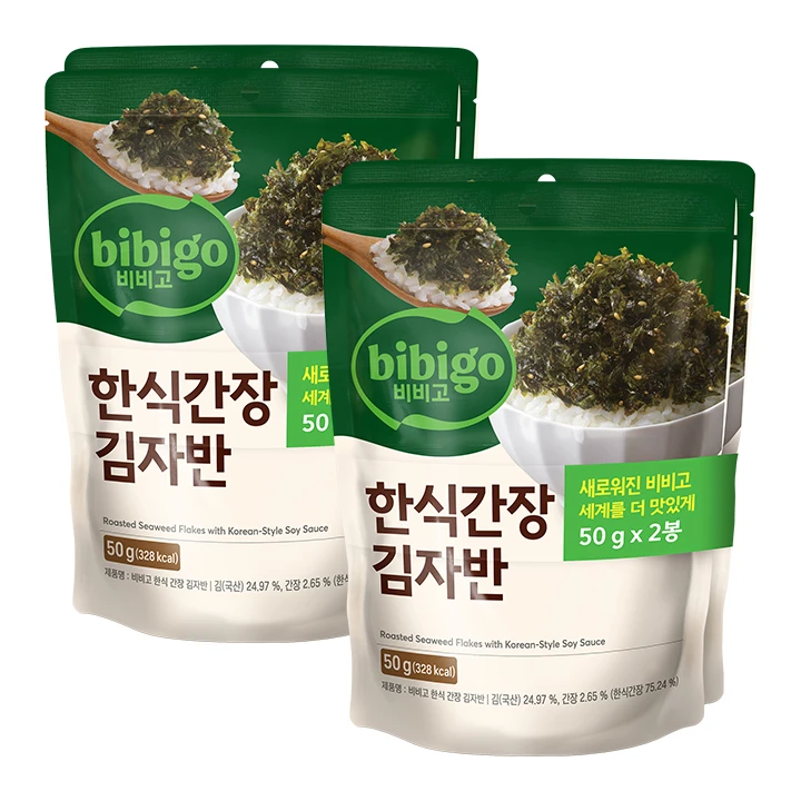 비비고 한식간장김자반 50gX2번들X2개