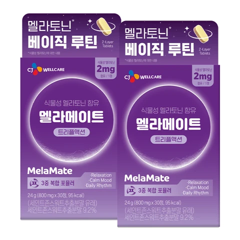 멜라메이트 트리플액션 800MGX30정X2개