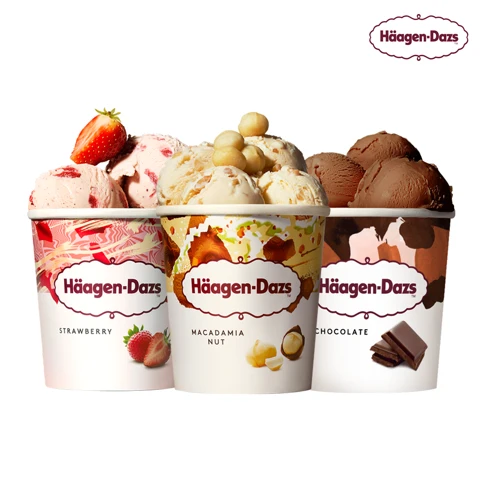 [행사]하겐다즈 파인트3개(마카다미아+딸기+초코)