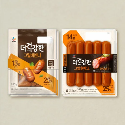 더건강한 그릴 비엔나 200gX2개+그릴 후랑크 300gX2개