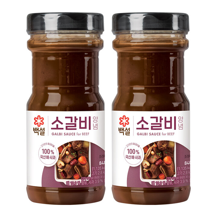 백설 소갈비양념 840gX2개