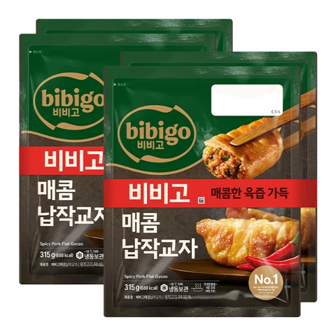 [250개한정]비비고 매콤납작교자 315gx2개 X2개
