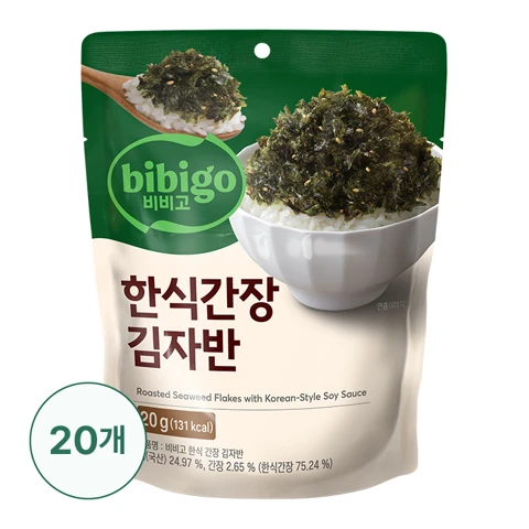 [200개한정]비비고 한식간장김자반 20gX20개(1box)