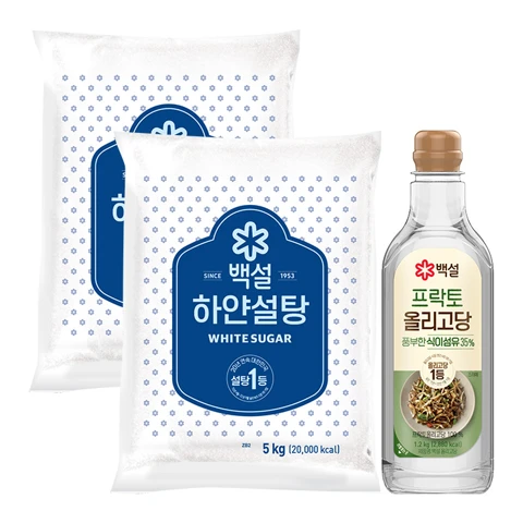 백설 하얀설탕 5KGX2 + 백설 프락토올리고당 1.2KG