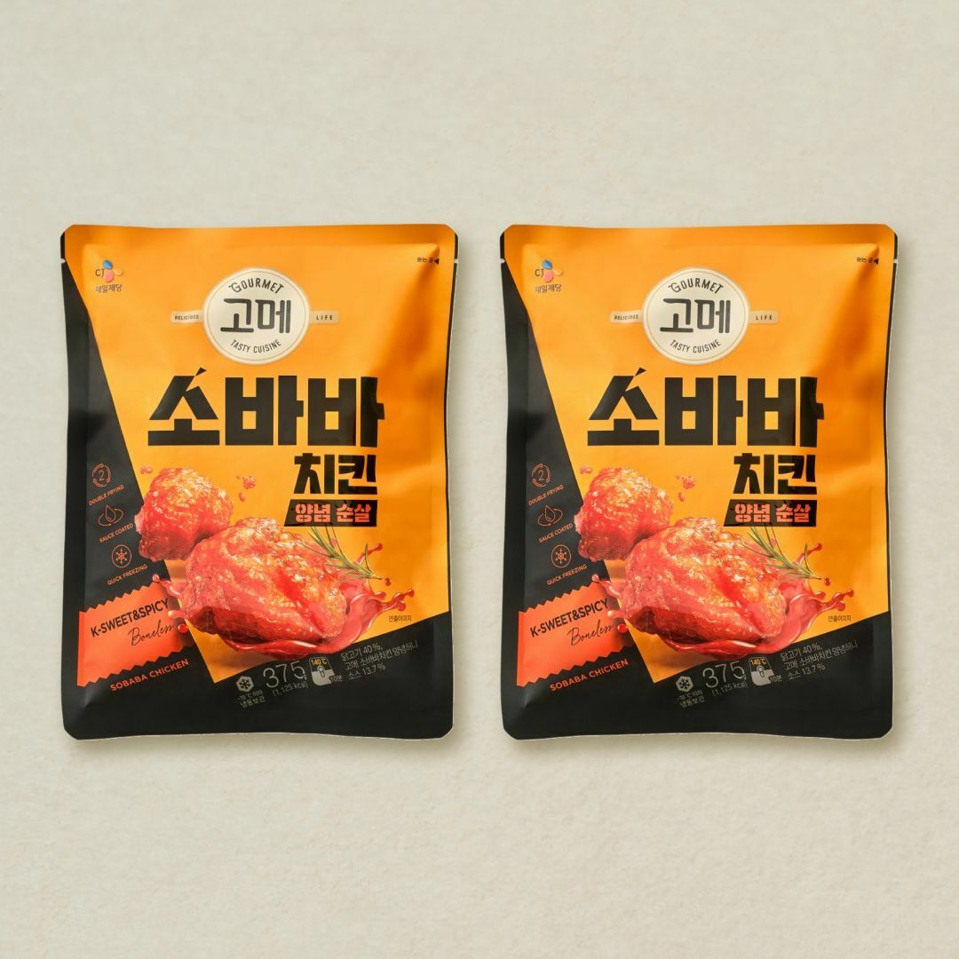 고메 소바바치킨 양념 순살 600gX2개