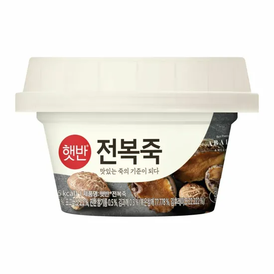 [1+1]햇반 맞춤토핑 전복죽267g