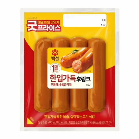 [1+1]백설 한입가득 후랑크 200g