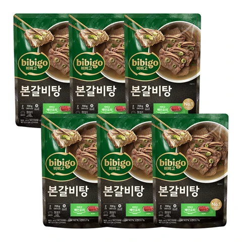 [2인분] 비비고 본갈비탕700g(냉동)X6개
