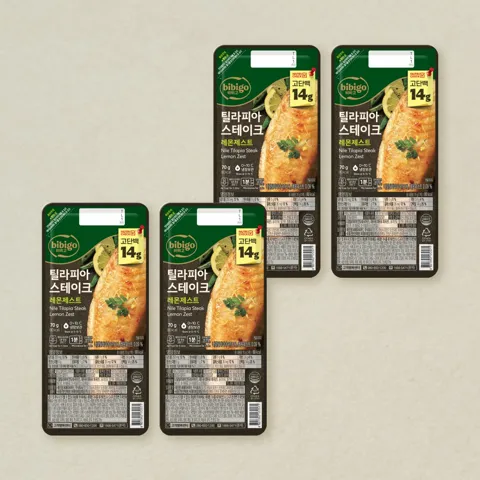 [틸라피아체험팩]비비고 틸라피아 스테이크 70gX4개