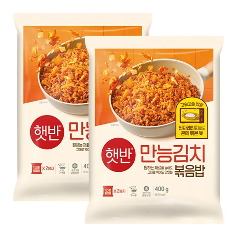 햇반 만능김치볶음밥 400gX2개