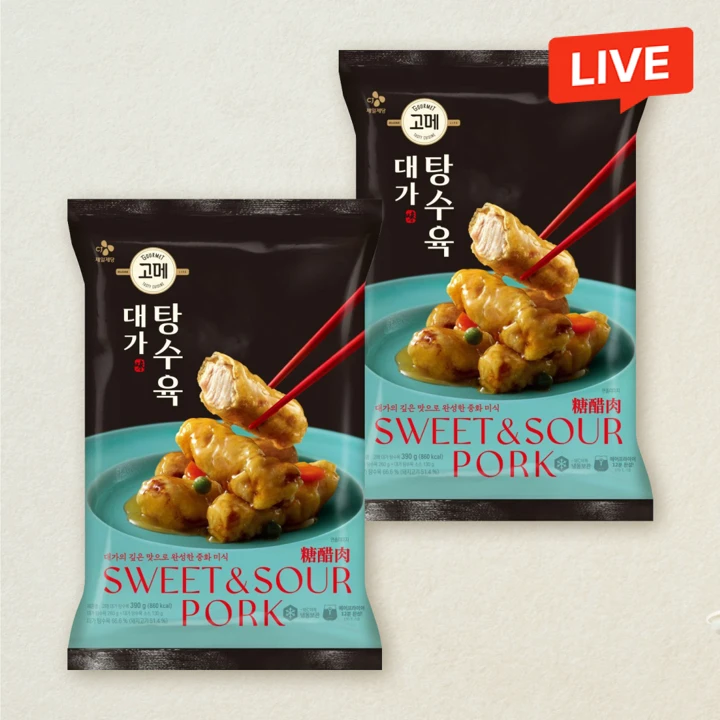 [사이드추가] 고메 대가 탕수육 390gX2개