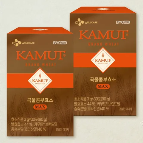 바이오코어 카무트 곡물 콤부효소 MAX 30포X2개