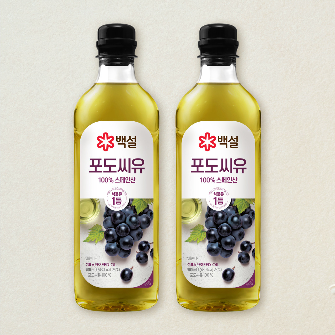 [CJ더마켓] 백설 포도씨유 900mlX2개