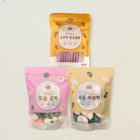아리울떡공방 굳지않는 떡 1kg 3종 SET 4(꿀떡, 바람떡, 쫀득절편)(총 3개)