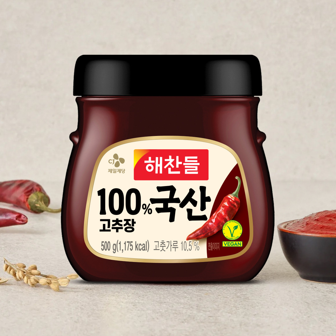 해찬들 100% 국산 고추장 500g