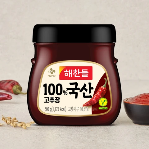 해찬들 100% 국산 고추장 500g