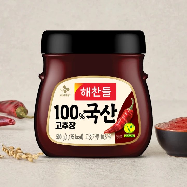 해찬들 100% 국산 고추장 500g