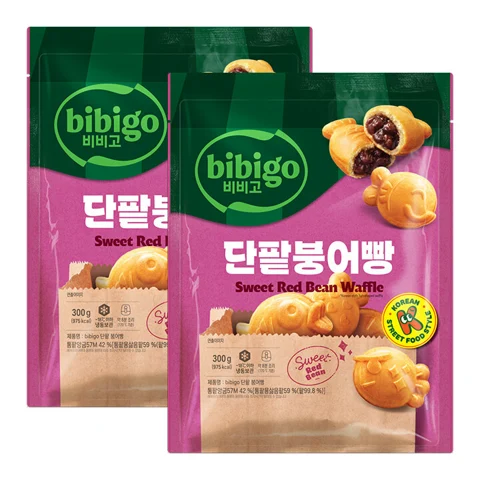 [500개한정]비비고 단팥 붕어빵 300g x 2개
