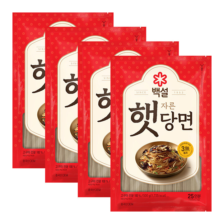자른햇당면 500gX4개