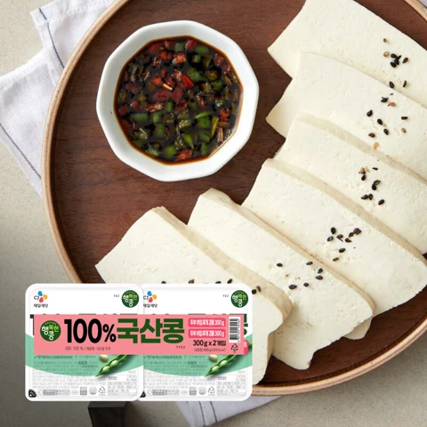 행복한콩 국산콩 100% 부침찌개 두부 300gX2개