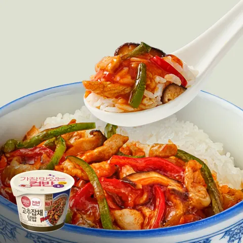 햇반 컵반 고추잡채덮밥 250G