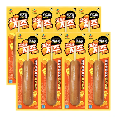 [100개한정]맥스봉 고소한치즈후랑크 65g x 8개