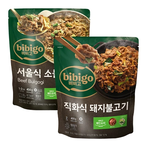 [9/22 하루]비비고 서울식 소불고기 404g+직화식 돼지불고기 400g