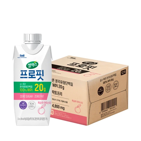 셀렉스 프로핏웨이프로틴복숭아330mlx12입
