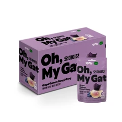 비비고 오마이갓 붕어빵 모양 젤리 포도 40gx12번들