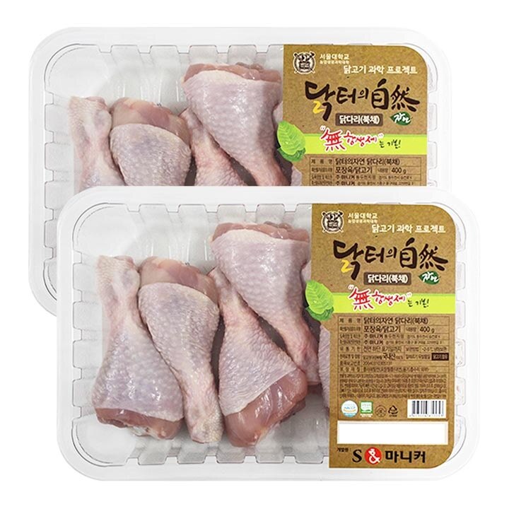 [행사]무항생제 닭다리 400g 2팩