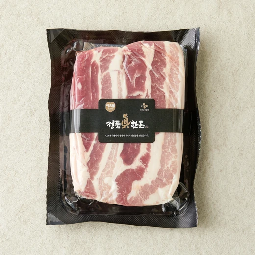 정품진 한돈 무항생제 수육 삼겹 500g(1팩)