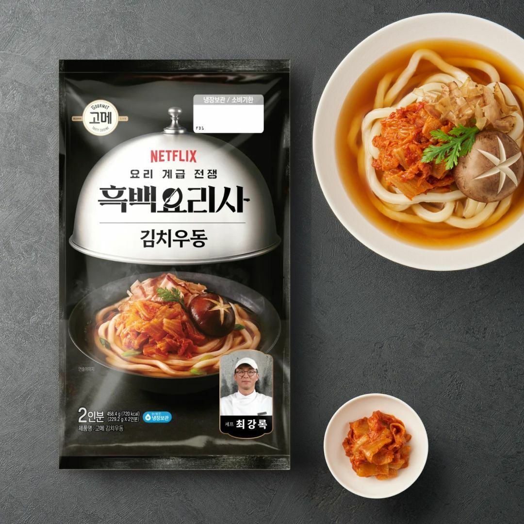 고메 흑백요리사 김치우동 2인 458.4g