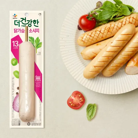 더건강한 닭가슴살 소시지 80g