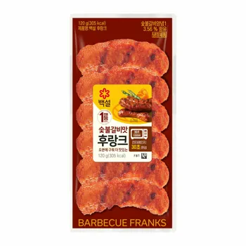 백설 숯불갈비맛 후랑크 120g