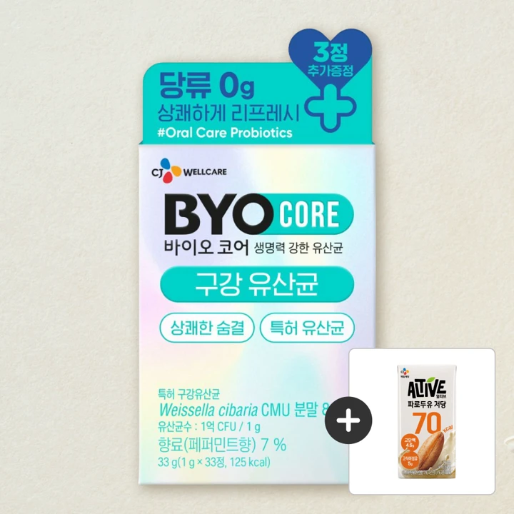 바이오코어 구강유산균 30+3정