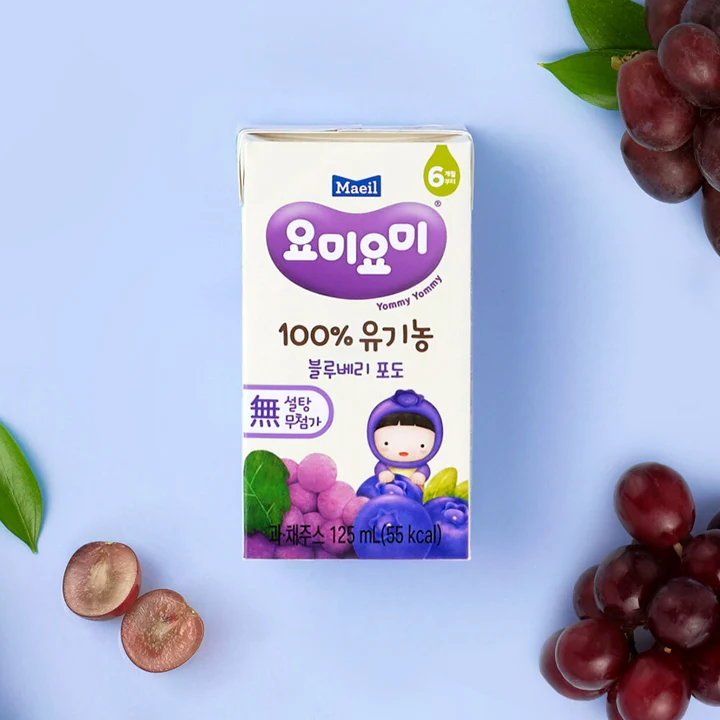 요미요미 유기농 블루베리포도 125ml 24팩