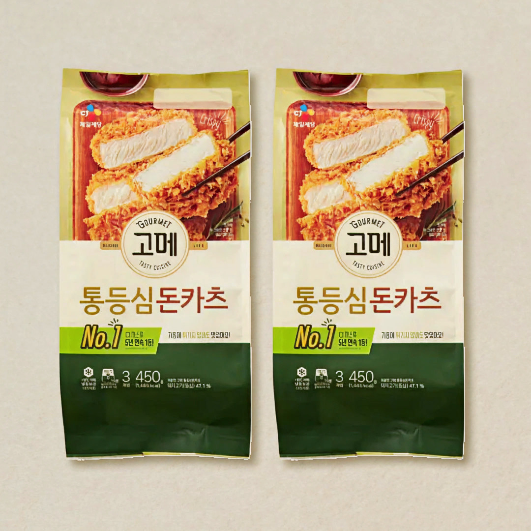 [CJ더마켓] [첫구매전용]고메 통등심 돈카츠 450gX2개