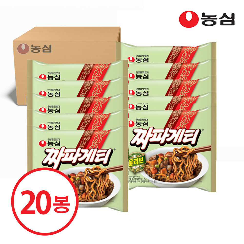 [행사]농심 올리브 짜파게티 140g X 20봉(box)