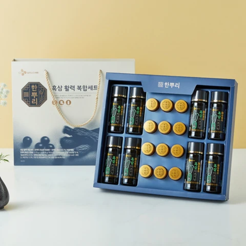 [26추석 선물세트특가]한뿌리 흑삼활력복합세트X4개