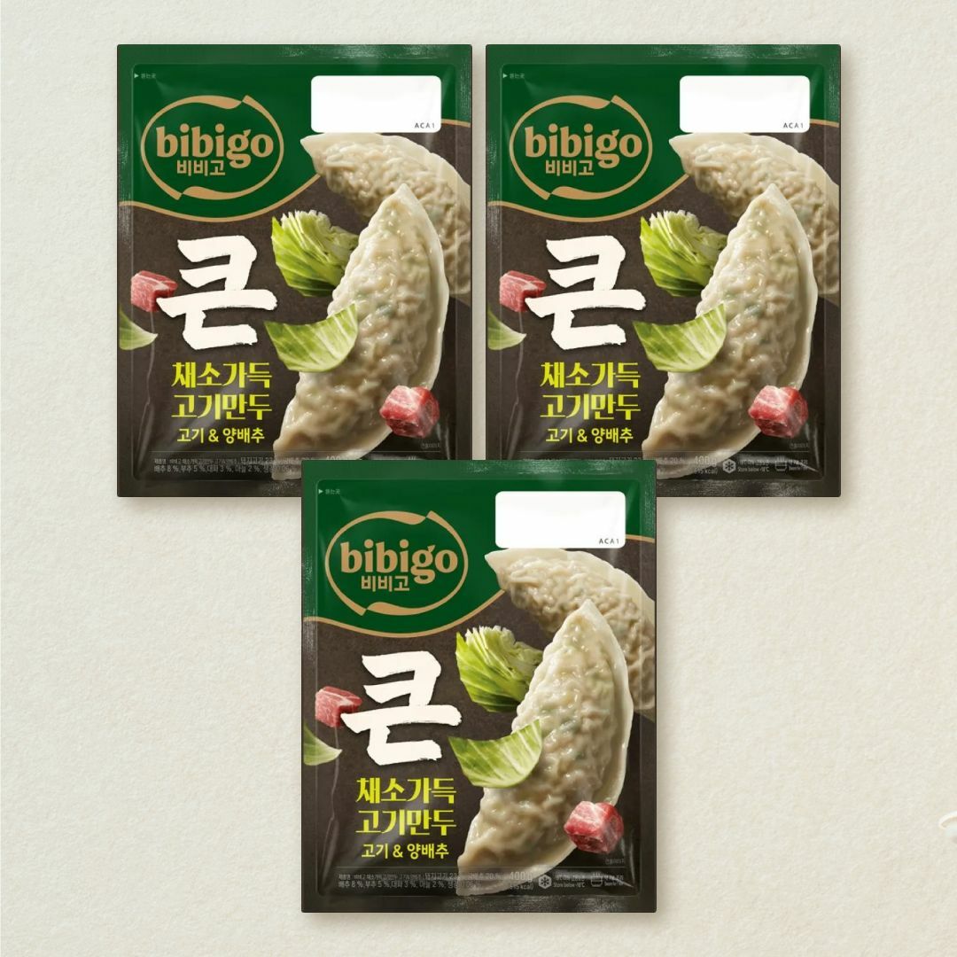 [첫구매전용] 비비고 채소가득만두 양배추 400Gx3개