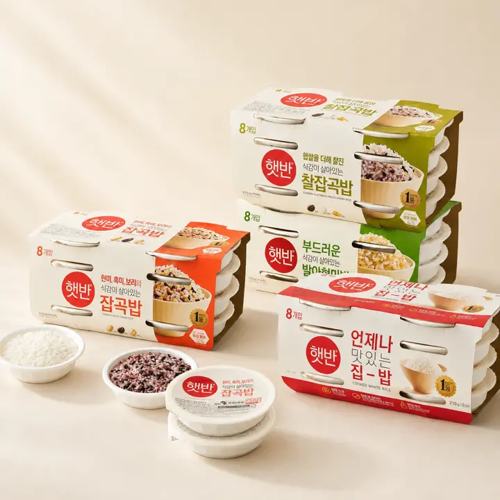 [백미잡곡세트]햇반 210GX8개+찰잡곡밥 210gX8개+잡곡밥 210gX8개+발아현미밥 210gX8개 (총 32개)