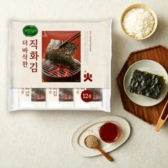 비비고 더바삭한 직화김 4.5g,12봉