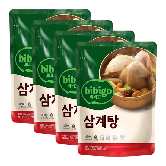 비비고 삼계탕800gX 4개