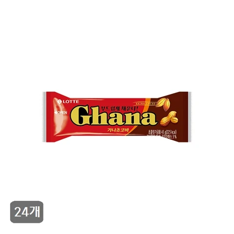 [행사]가나초코바 땅콩 45gX24개