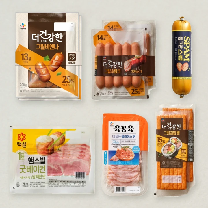 소시지·햄·베이컨 골라담기